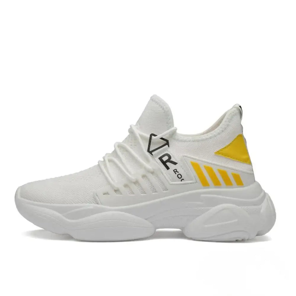 Tenis Masculino Elevator Aumento De Altura Em Ate 8cm Branco - AlphaCode