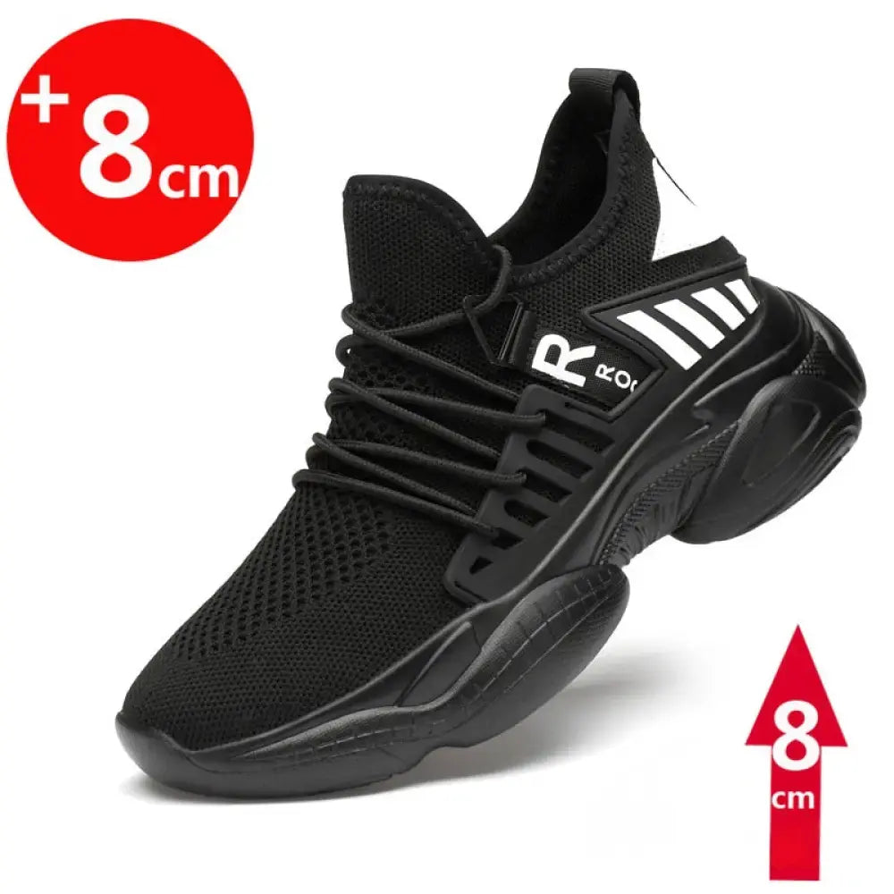 Tenis Masculino Elevator Aumento De Altura Em Ate 8cm Preto - AlphaCode