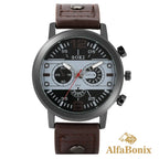 Kit Relógio mais Pulseira Masculina Alpha.
